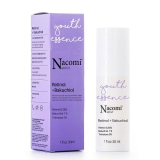 Nacomi Next Level Retinol 0.35% + Bakuchiol 1% przeciwstarzeniowe serum do twarzy 30ml