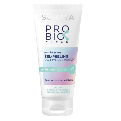 Soraya Probio Clean probiotyczny żel-peeling do mycia twarzy do cery tłustej i mieszanej 150ml Soraya Probio Clean probiotyczny żel-peeling do mycia twarzy do cery tłustej i mieszanej 150ml