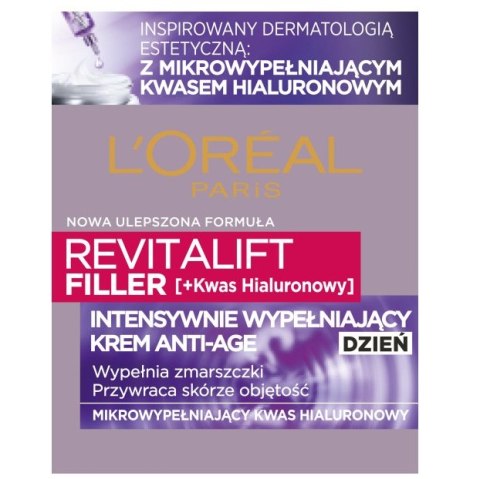 L'Oreal Paris Revitalift Filler &lsqb;HA&rsqb; krem do twarzy z kwasem hialuronowym na dzień 50ml