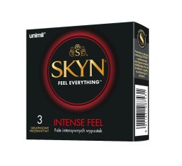 Unimil Skyn Intense Feel nielateksowe prezerwatywy z wypustkami 3szt