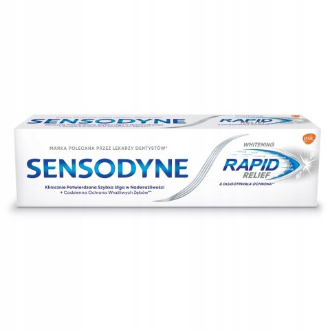 Whitening Rapid Relief wybielająca pasta do zębów wrażliwych 75ml Sensodyne