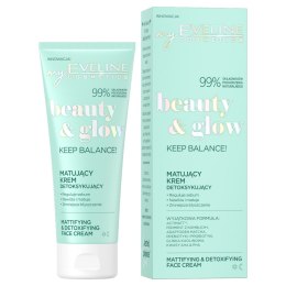 Beauty & Glow matujący krem detoksykujący 75ml Eveline Cosmetics