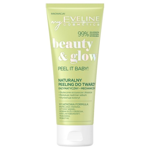 Eveline Cosmetics Beauty & Glow naturalny peeling do twarzy 2w1 75ml