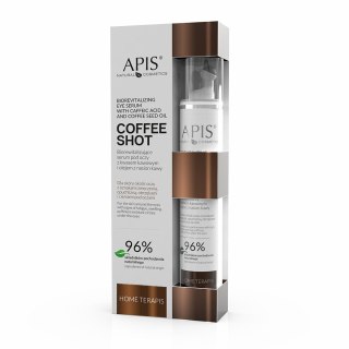 APIS Coffee Shot biorewitalizujące serum pod oczy z kwasem kawowym i olejem z nasion kawy 10ml