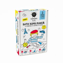 Nailmatic Kids Bath Bomb Maker zestaw do tworzenia kul kąpielowych Paris 2 kształty