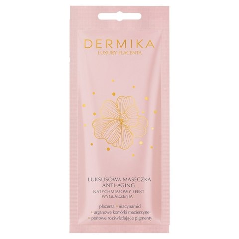 Dermika Luxury Placenta luksusowa maseczka anti-aging natychmiastowy efekt wygładzenia 10ml