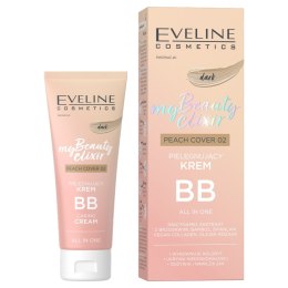 Eveline Cosmetics My Beauty Elixir pielęgnujący krem BB all in one 02 Peach Cover Dark 30ml
