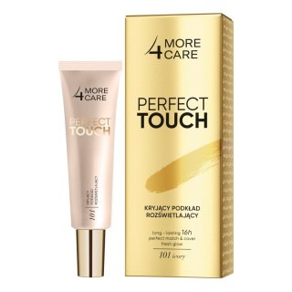 More4Care Perfect Touch kryjący podkład rozświetlający 101 Ivory 30ml