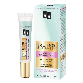 Retinol Intensive Kuracja Menopauzalna krem aktywny pod oczy ujędrnienie + wygładzenie 15ml AA