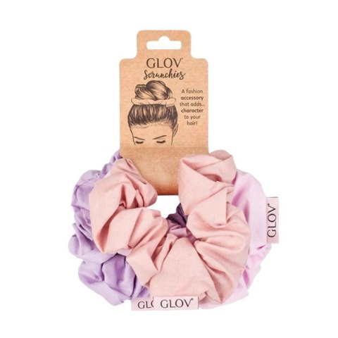 Glov Scrunchies zestaw gumek do włosów Light Pink 3szt