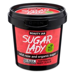 BEAUTY JAR Sugar Lady zmiękczający scrub do ciała z dziką różą i organicznym cukrem 180g