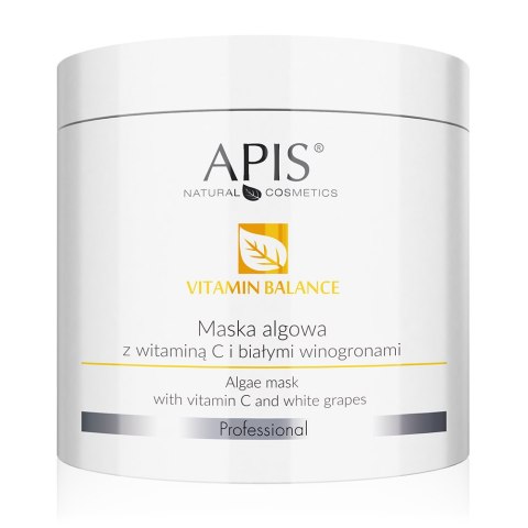 APIS Vitamin Balance maska algowa z witaminą C i białymi winogronami 200g