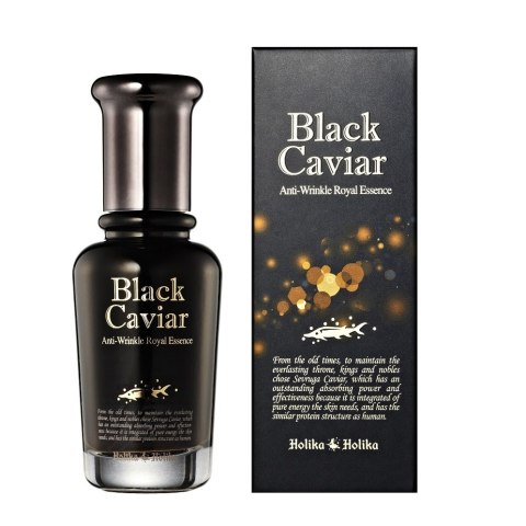 HOLIKA HOLIKA Black Caviar Anti-Wrinkle Royal Essence przeciwzmarszczkowa kremowa esencja z czarnym kawiorem 45ml HOLIKA HOLIKA Black Caviar Anti-Wrinkle Royal Essence przeciwzmarszczkowa kremowa esencja z czarnym kawiorem 45ml