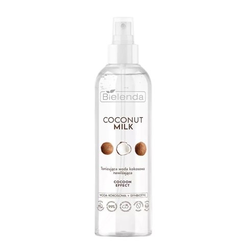 Bielenda Coconut Milk Cocoon Effect tonizująca woda kokosowa nawilżająca 200ml