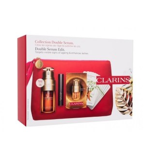 Clarins Double Serum Edit zestaw Double Serum serum do twarzy 30 ml + Wonder Perfect Mascara 4D tusz do rzęs 3ml + Double Serum Eye 7 Da