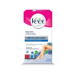 Veet Easy-Gel plastry z woskiem skóra wrażliwa 12szt