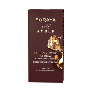 Soraya Gold Amber bursztynowe serum przeciwzmarszczkowe na twarz szyję i dekolt 30ml