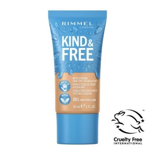 Rimmel Kind & Free wegański podkład nawilżający 001 Fair Porcelain 30ml