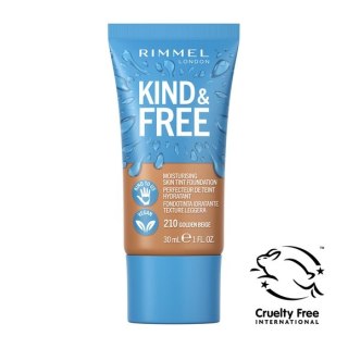 Rimmel Kind & Free wegański podkład nawilżający 210 Golden Beige 30ml