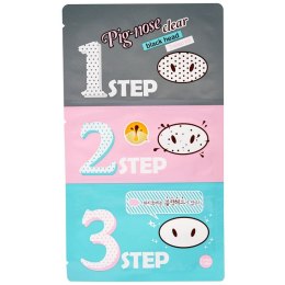 HOLIKA HOLIKA Pig-Nose Clear 3-Step Kit plastry oczyszczające pory na nos 3szt