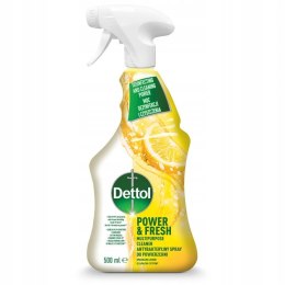 Dettol Power & Fresh antybakteryjny spray do powierzchni Cytryna 500ml