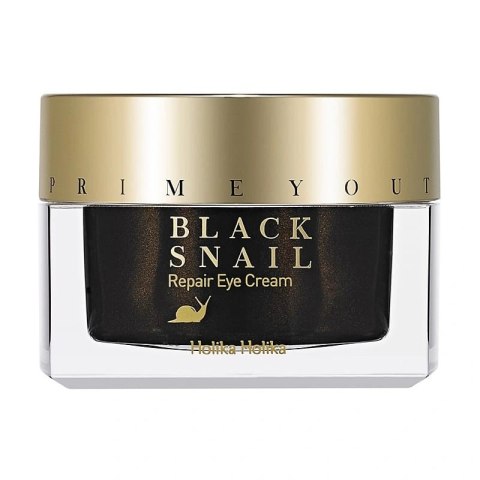 Prime Youth Black Snail Repair Eye Cream przeciwzmarszczkowy krem pod oczy ze śluzem ślimaka 30ml HOLIKA HOLIKA