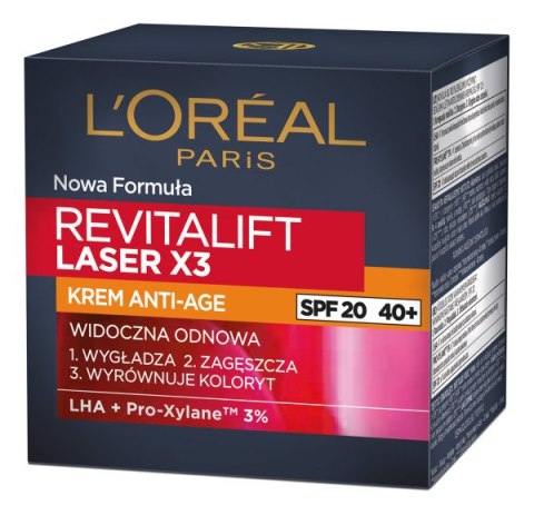 L'Oreal Paris Revitalift Laser X3 SPF25 krem anti-age na dzień 50ml