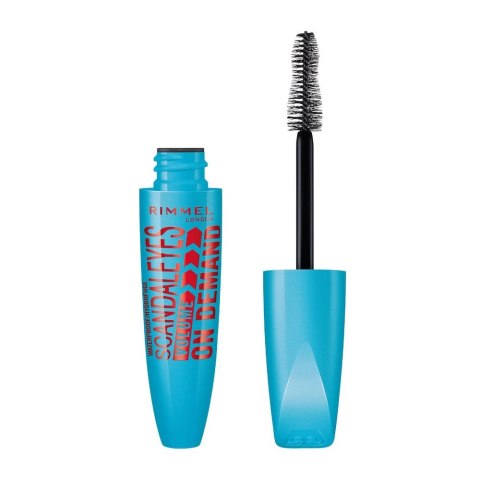 Rimmel ScandalEyes Volume On Demand Waterproof Mascara wodoodporny tusz do rzęs zwiększający objętość Black 12ml