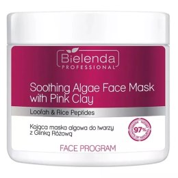 Bielenda Professional Soothing Algae Face Mask kojąca maska algowa do twarzy z różową glinką 160g