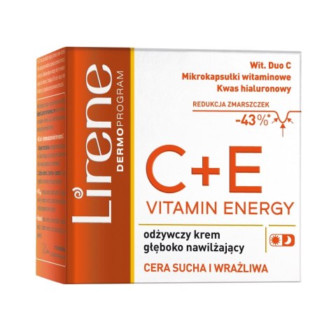 Vitamin Energy C+E odżywczy krem głęboko nawilżający 50ml Lirene