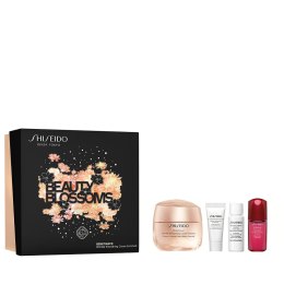 Shiseido Beauty Blossoms zestaw Benefiance Wrinkle Smoothing Enriched Cream 50ml + Ultimune Power Infusing Concentrate 10ml + Treatment S