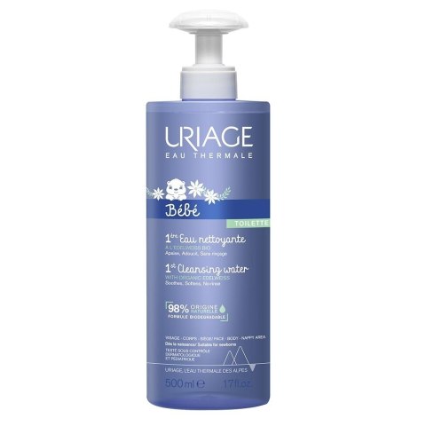 URIAGE Bebe 1st Cleansing Water woda oczyszczająca dla dzieci bez spłukiwania 500ml