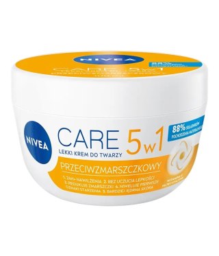 Nivea Care 5w1 przeciwzmarszczkowy lekki krem do twarzy 100ml