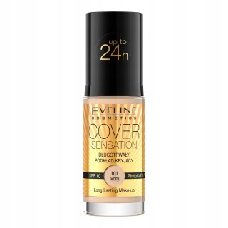 Eveline Cosmetics Cover Sensation Foundation długotrwały podkład kryjący SPF10 101 Ivory 30ml