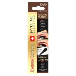 Eveline Cosmetics Eyebrow Corrector 5w1 korektor do brwi Dark 9ml