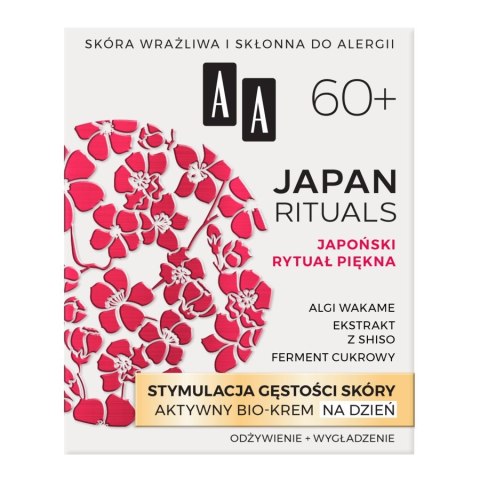 AA Japan Rituals 60+ stymulacja gęstości skóry aktywny bio-krem na dzień 50ml