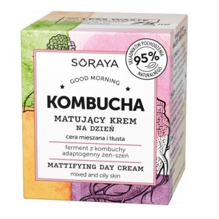 Soraya Kombucha matujący krem na dzień cera mieszana i tłusta 75ml