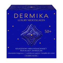 Dermika Luxury Neocollagen 50+ kolagenowy krem wzmacniający do redukcji zmarszczek na dzień i na noc 50ml