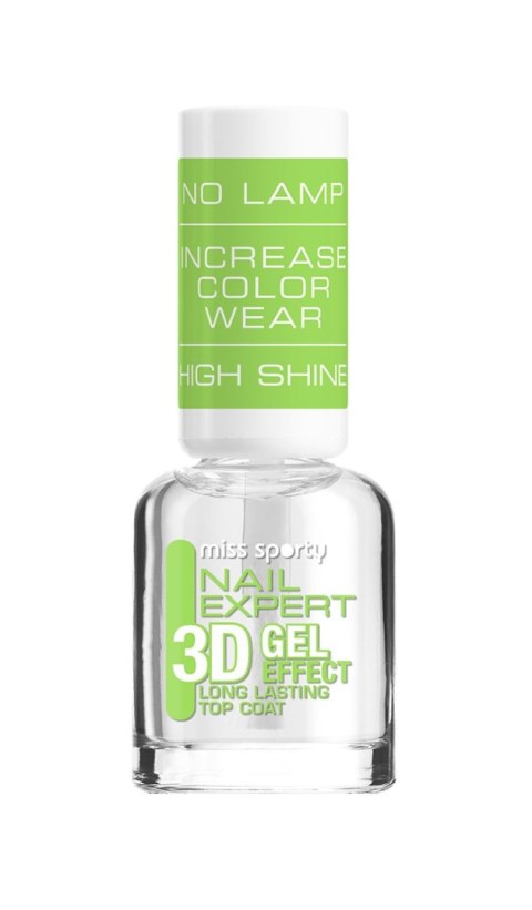 Miss Sporty Nail Expert 3D Gel Effect lakier utwardzający 8ml