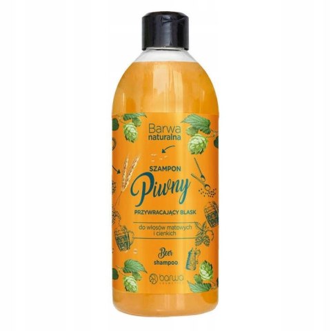 Naturalna szampon piwny przywracający blask 500ml Barwa