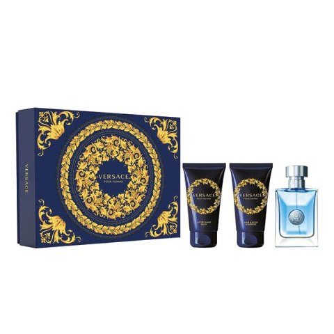 Pour Homme zestaw woda toaletowa 50ml + balsam po goleniu 50ml + żel pod prysznic 50ml Versace