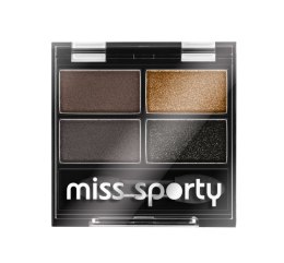 Studio Colour Quattro Eye Shadow poczwórne cienie do powiek 414 100% Smokey 5g Miss Sporty
