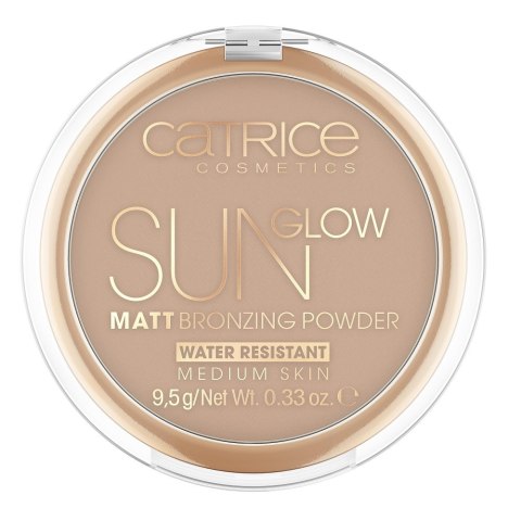 Sun Glow Matt Bronzing Powder puder brązujący 030 Medium Bronze 9.5g Catrice