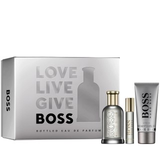 Boss Bottled zestaw woda perfumowana spray 100ml + woda perfumowana spray 10ml + żel pod prysznic 100ml