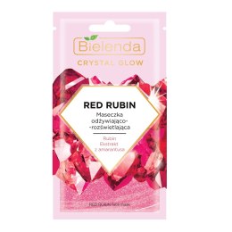 Bielenda Crystal Glow Red Rubin maseczka odżywiająco-rozświetlająca 8g