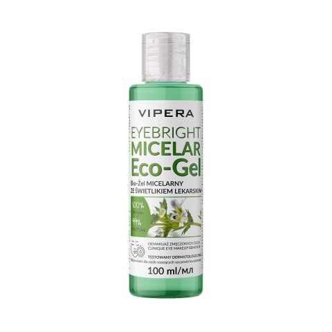 Vipera Eyebright Micelar Eco-Gel eko-żel micelarny ze świetlikiem lekarskim do demakijażu zmęczonych oczu 100ml