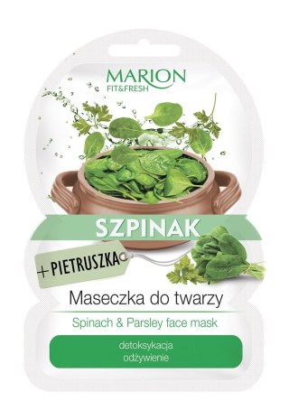 Marion Fit&Fresh Face Mask maseczka do twarzy detoksykacja i odżywienie Szpinak & Pietruszka 9g