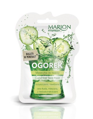 Marion Fit&Fresh Face Mask maseczka do twarzy oczyszczenie i nawilżenie Ogórek 7.5ml