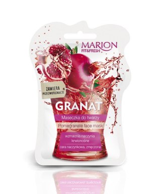 Marion Fit&Fresh Face Mask maseczka do twarzy wzmocnienie naczyń krwionośnych Granat 7.5ml