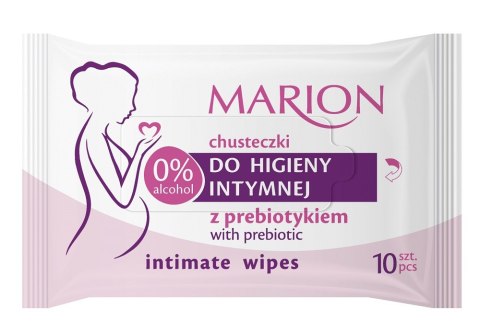 Intimate Wipes chusteczki do higieny intymnej z prebiotykiem 10szt Marion